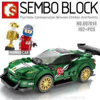 บล็อกตัวต่อรถแข่ง พร้อมมินิฟิกเกอร์ 1 ตัว SEMBO BLOCK 607014 จำนวน 205 ชิ้น