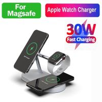 ZZOOI 3 in 1 20W Magnetic Wireless Chargers Stand For iPhone 12 13 14 Charger Dock Station for Airpods Pro Wireless Charger