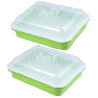 2 Piece Seed Germination Tray Seed Germination Tray With Lid Soilless Cultivation With Drainage Holes