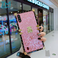 YiaMia Bling โทรศัพท์กรณีเหมาะสำหรับ Samsung Galaxy A7 2018 A10S A20S A01 A02 A03 A03S A13 A70 A70S A750 A51 A71 Luxury Square ฝาครอบโทรศัพท์กันกระแทกและ Anti-Drop (In Stock)