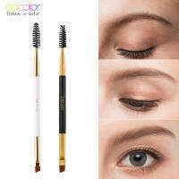 Docolor 510pcs White Black Professional Double headed Eyebrow Eyelash Makeup Brushes Thin hair Wholesale Angled Eye brow Brush