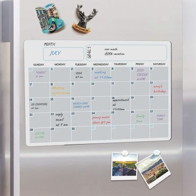 A3 Magnetic Whiteboard Dry Erase Calendar Set Whiteboard Weekly Planner for Refrigerator Fridge Kitchen Home 17X12 inch