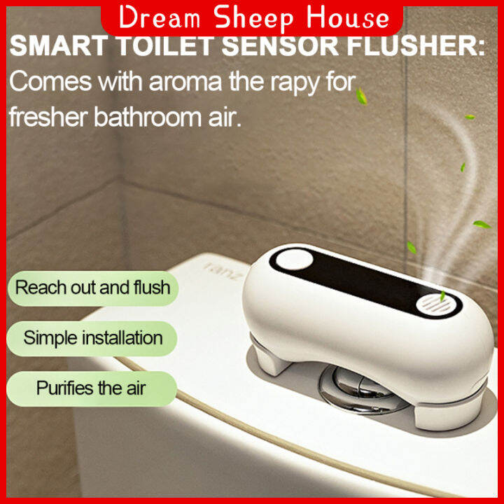 Automatic Motion Sensor Toilet Flush Button 2000mAh Battery