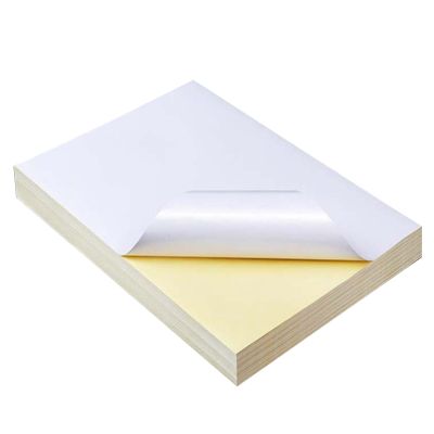 50 Sheets A4 White Self Adhesive Waterproof Sticker Label Surface Paper for Lazer Inkjet Printer Copier