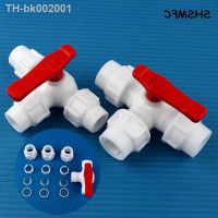 ✻✶ 1Pc 20/25/32mm White PVC Ball Valves Plastic Water Pipe Quick Valve PE Tube 3-Way Fast Connectors Irrigation Accessories