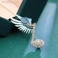 【hot】☎♝  Asa Musical Note Brooch Rhinestone Lapel Pin Mulheres Moda Jóias Presentes Vestuário Acessórios