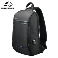 Kingsons New 13 Single Shoulder Laptop Backpack for Men and Women School Bag Waterproof Computer Travel Business Mochila