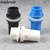 ☊☢ 1Pcs I.D.20-50mm Thicken Aquarium Drainage Connector Fish Tank PVC Pipe Drain Joint Garden Home Hydroponic Water Tube Fittings