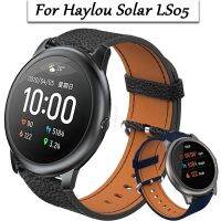 LASGO สายนาฬิกาข้อมือหนังแท้สําหรับ xiaomi haylou solar ls 05 22 มม.