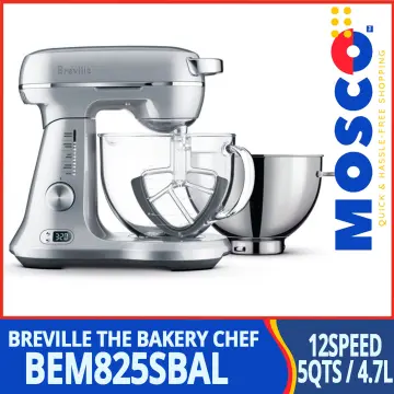 Breville Bakery Chef 5 Quart Stand Mixer With Stainless Steel Bowl &  Attachments for sale online