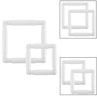 2Pc Frame Square Embroidery Hoops Q Snaps for Quilting Frame Sewing Hoop