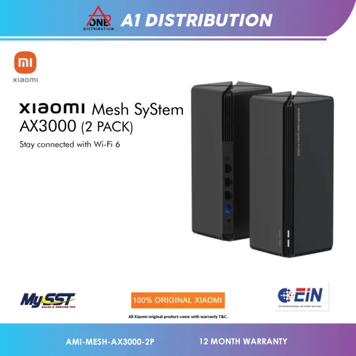 Xiaomi Mesh System AX3000 - 2Pack ( 100% Original Xiaomi Malaysia ...