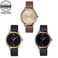 Time&amp;Time CASIO Standard นาฬิกาข้อมือผู้หญิง สายสแตนเลส รุ่น LTP-E157, LTP-E157MR-9ADF(พิงค์โกล), LTP-E157MGB-1BDF(ดำทอง), LTP-E157MRB-1BDF(ดำพิงค์โกล) ประกัน CMG