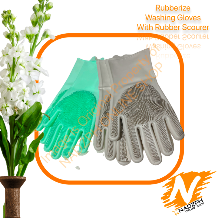 Durable Dishwashing Glove Multipurpose Silicone Glove Pair Lazada PH