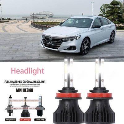 ไฟหน้ารถยนต์ LED 40w 6000k สีขาว สําหรับ Honda Accord X CV 2017-2023 รับประกัน 24 เดือน