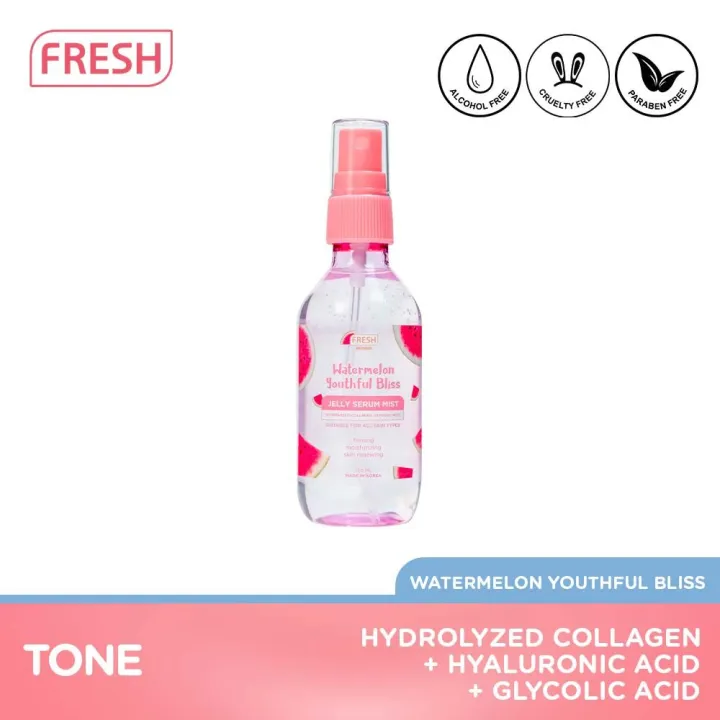 Fresh Skinlab Watermelon Youthful Bliss Jelly Serum Mist - with ...