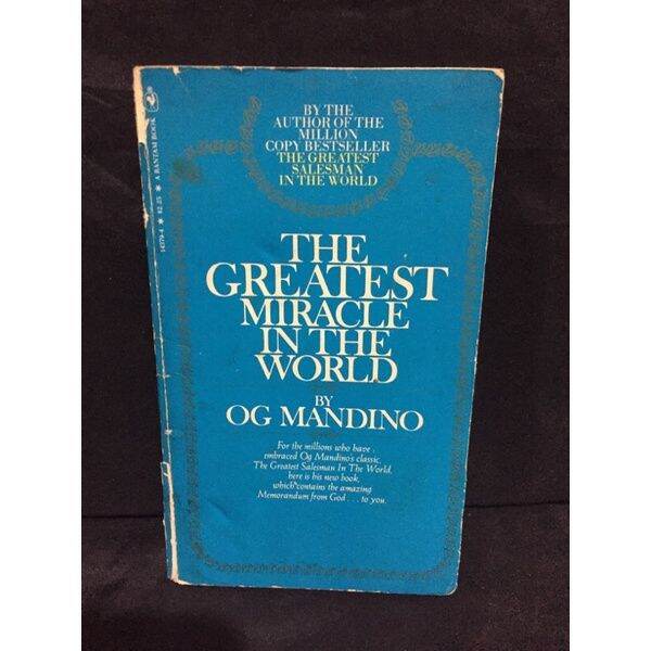 The Greatest Miracle In The World Audiobook The Greatest Miracle in the World by Og Mandino | Lazada PH