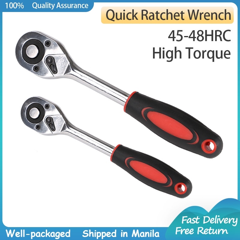 1/4 Inch Handle Drive Socket Ratchet Wrench Spanner Quick Release Mini 