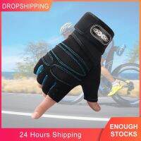 hotx【DT】 Mens Gloves Non-slip Breathable Gym Weightlifting Half-finger Womens Outdoor Cycling Fishing