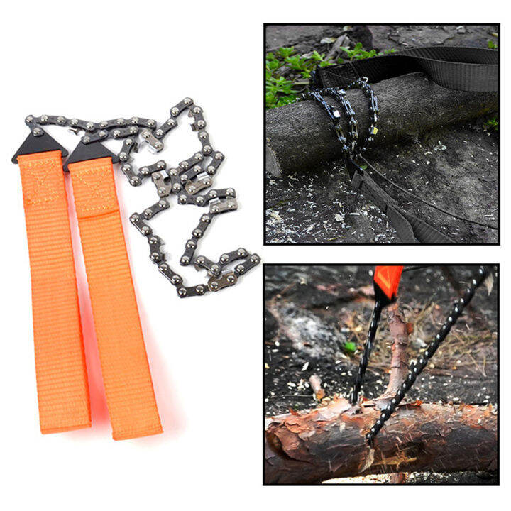 24 Inch Manual Tree Limb Chain Saw Portable Manual Steel Rope Chain Saw