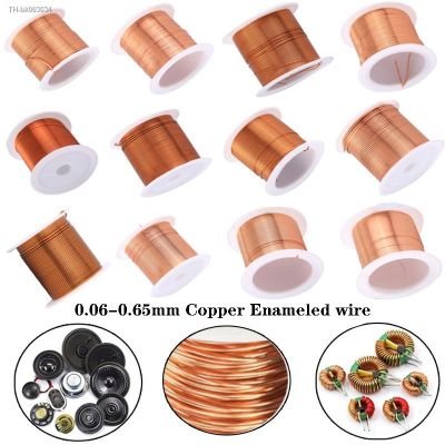 ▲✜✆ 10/15/20/50/100meters 0.06mm - 0.65mm cable Coppers wire Electromagnetic wire Enameled coppers winding wire Coil coppers wire