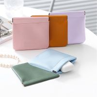 Portable Self-closing Desktop Organizer Charger Cable Bag Gift Packing Data Cable Earphone Holder Face Mask Storage Drawstring