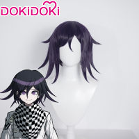 DokiDoki เกม Danganronpa คอสเพลย์ Kokichi Oma วิกผมผู้ชายฮาโลวีน Danganronpa Kokichi Oma เครื่องแต่งกายคอสเพลย์วิกผม