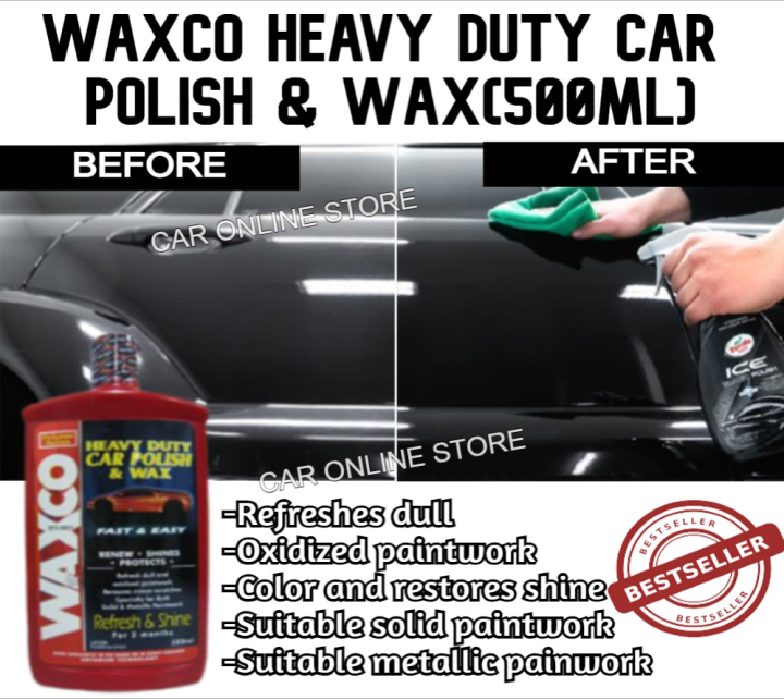 Waxco Heavy Duty Car Polish & Wax(500ml) Lazada