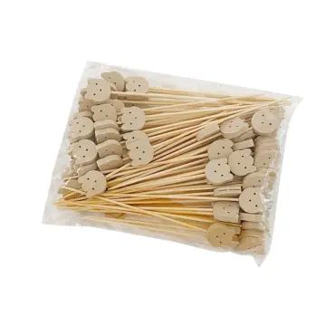 200 PCS Bamboo Skewers for Appetizers, 4.7 Inch Toothpicks, Cocktail Picks  for Drinks, Fruit Kababs, Sausage, Barbecue Snacks, Natural Wooden Paddle