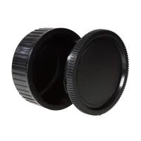 Plastic Rear Lens and Body Cap Cover For Pentax PK Cover Accessories Camera Cap Lens Black Protector Camera Action 40mm Pla C4R1