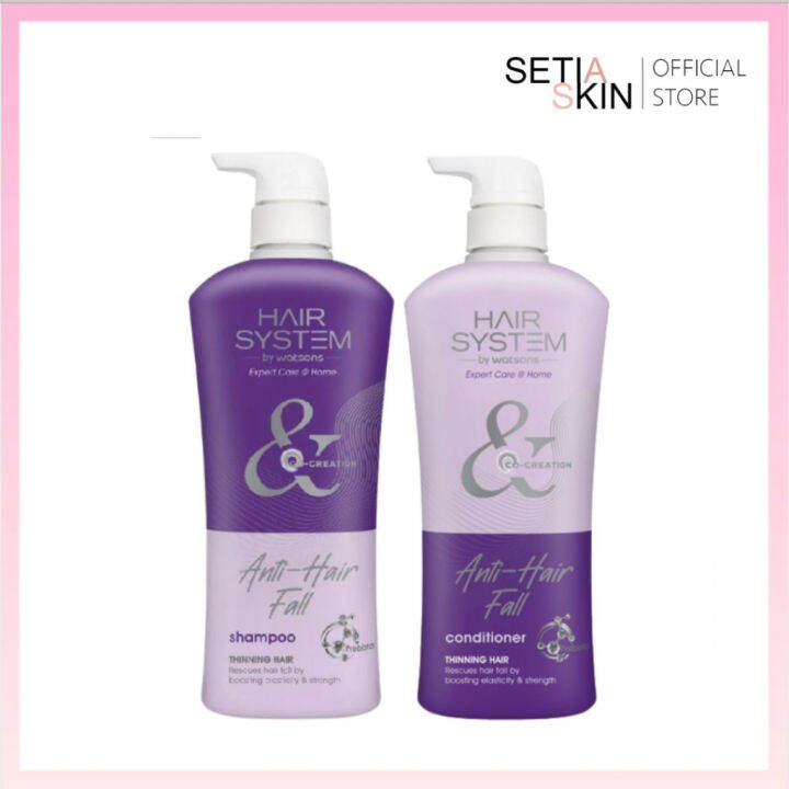 HAIR SYSTEM by Watsons Anti Hair Fall Shampoo and Conditioner [500ml