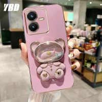 YBD 2023เคสสำหรับ Vivo ใหม่ IQOO Z7X 5G Z7 Y78 5G Y36 5G Y35 5G + V29 Y22S ไลท์ Y22 Y02S Y16 Y35 4G Y77 5G YY22S Y22 Y02S Y16 Y35 2022 4G Y77 y77E Y77e 5กรัม (T1) IQOO เคส Z6 Lite ขาตั้งดีไซน์ใหม่ท้องฟ้าเต็มไปด้วยดวงดาว,เคสโทรศัพท์นิ่มแฟชั่นชุบหมี