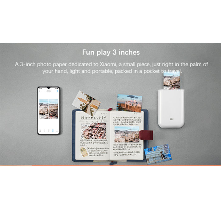 xiaomi-mi-portable-photo-printer-paper-2x3-inch-20-sheets-กระดาษถ่ายภาพ-กระดาษเครื่องปริ้นเสียวหมี่-xiaomi-photo-printer