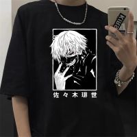 Tokyo Ghoul Kaneki Ken Eyes เสื้อผ้าผู้ชาย,เสื้อยืดอะนิเมะ2022กรันจ์เสื้อยืดลายกราฟิกสวยงามเสื้อยืดลายกอธใส่ได้ทั้งชายและหญิง