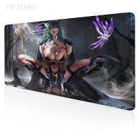 Hentai เซ็กซี่ญี่ปุ่นอะนิเมะสาว Mousepad เกมคอมพิวเตอร์ที่กำหนดเอง HD Mousepad Keypad พรมสำนักงานยางธรรมชาติ