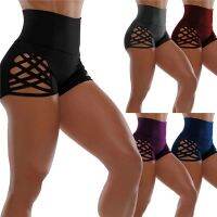 Women Shorts Leggings High Wasit Hollow-out Workout Safty Panties Sports Fitness Ultra Shorts Gym Wear Good Elastic