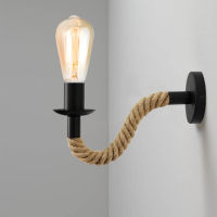 E27 Vintage Rope Wall Lamp Sconce Industrial Decor Indoor Lighting Bedside Lamps Dining Bedroom Light Wandlampe Retro lamp