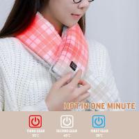 {Warm scarf}ผ้าพันคออุ่น USB พร้อมแผ่นทำความร้อนคอเครื่องอุ่นฤดูหนาวไฟฟ้าพร้อมปรับอุณหภูมิได้สำหรับผู้หญิงผู้ชาย Kids