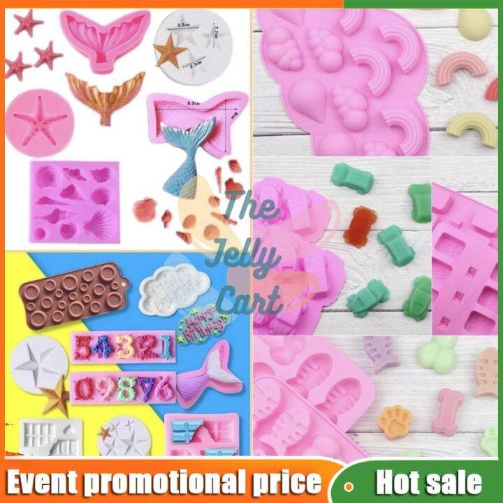 Silicone Chocolate Molder Baking Jelly Candy Cake Decoration Resin ...