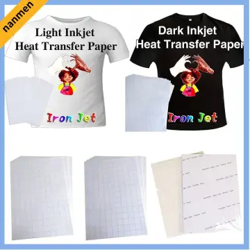 20Pcs Heat Transfer Paper Label T-Shirt Print on Light Inkjet Printer Craft  DIY