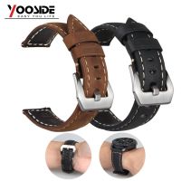 ☫▦ 22mm Premium Vintage Soft Handmade Leather Strap Watch Band for Samsung Gear S3 Frontier/S3 Classic SmartWatch