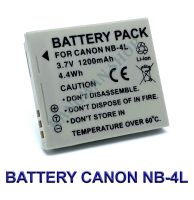 NB-4L / NB4L แบตเตอรี่สำหรับกล้องแคนนอน Camera Battery For Canon IXUS 30,40,50,60,70,80 IS,i7,PowerShot ELPH 100 HS,300 HS,SD1000,SD1400 IS,SD200,SD30,SD300,SD40,SD400,SD600,SD780 IS,SD970 IS,TX1 BY JAVA STORE