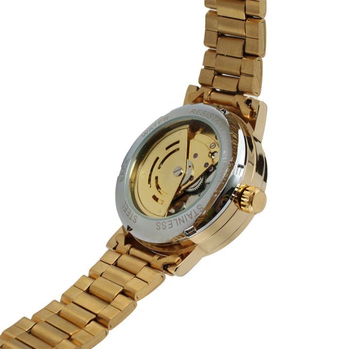 xinsu-นาฬิกาข้อมือผู้หญิงนาฬิกากลไกอัตโนมัติลายโครงกระดูก-นาฬิกาข้อมือนาฬิกาข้อมือสายเหล็กเลขโรมัน