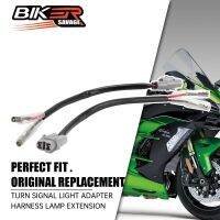 ชุดสายไฟสัญญาณไฟเลี้ยวสำหรับ KAWASAKI NINJA โคมไฟ H2ขยายสายเคเบิลปลั๊กสายไฟอุปกรณ์เสริมมอเตอร์