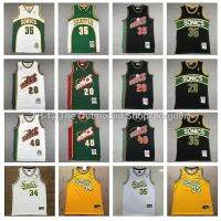 ☊ Classic Hot Sale Supersonic Team No. 20 Paton Jersey 34 Ray Allen 40 Kemp 35 Durant Vintage Basketball Embroidery 940339