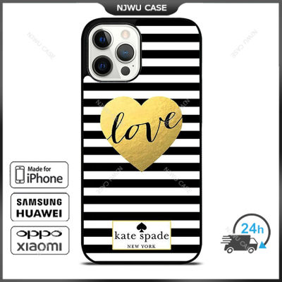 KateSpade 0155 Love Phone Case for iPhone 14 Pro Max / iPhone 13 Pro Max / iPhone 12 Pro Max / XS Max / Samsung Galaxy Note 10 Plus / S22 Ultra / S21 Plus Anti-fall Protective Case Cover