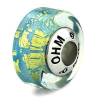 บีดแก้ว มูราโน่ Golden Ocean OHM Murano Glass Bead Charm