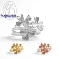 Finejewelthai-แหวนดอกไม้-แหวนเงิน-เงินแท้925-R210800