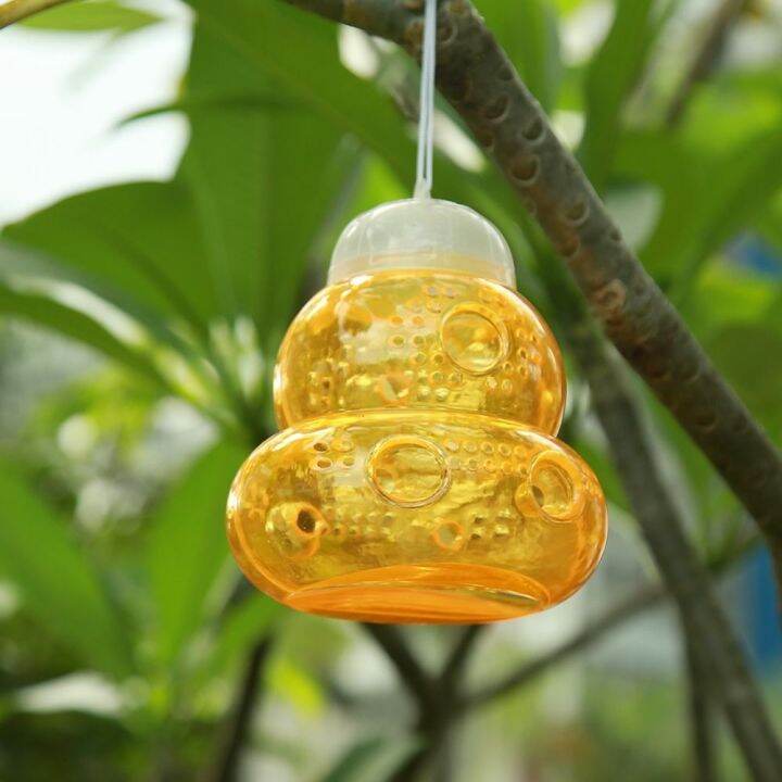 HUGHES Yellow Portable Gourd Shape for Indoor Outdoor Hanging Insect
