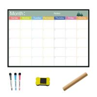 A3 Magnetic Monthly Planner Whiteboard Fridge Magnet Weekly Message Drawing Note Y51A